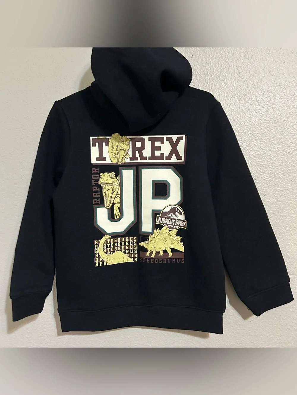 NEW Old Navy Jurassic Park Black Pullover Hoodie Sweater Toddler Boy’s Size 5T